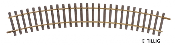 Tillig 85140 - H0 Gebogenes Gleis R366/30°